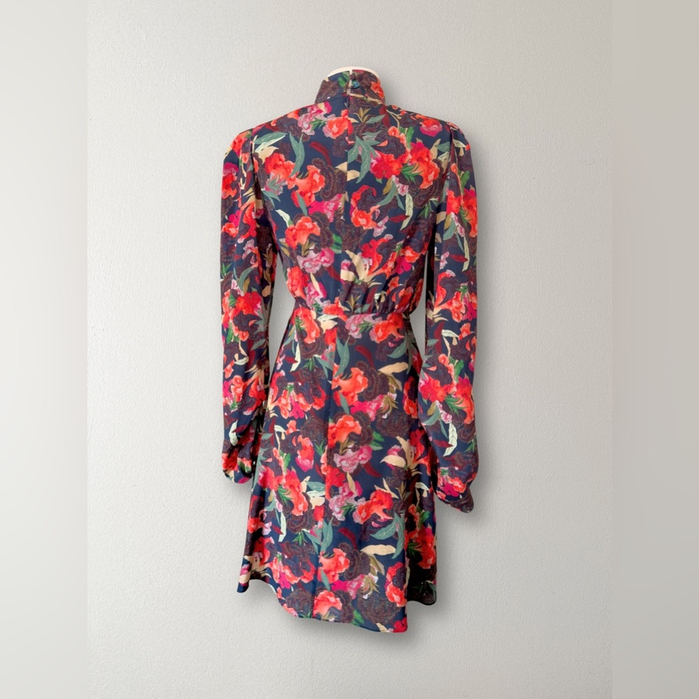 SALONI beautiful silk floral dress size 0 in pristine condition! - Picture 4 of 8